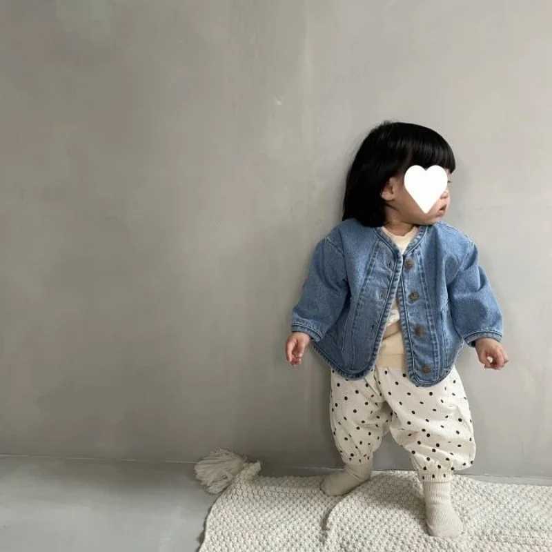Korean Baby Boy Girl Cotton Denim Jacket Infant Toddler Child Jean Coat Kid Outwear Spring Autumn Kids Clothes C251013