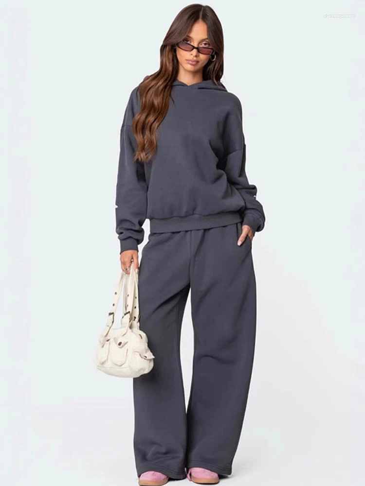 Women's Hoodies Womens Pant Set Sweatsuits Oversized Hoodie Pullover Bow Print Jogger Tracksuit Suits Sweatpants Spring Fashion Lady Outfits