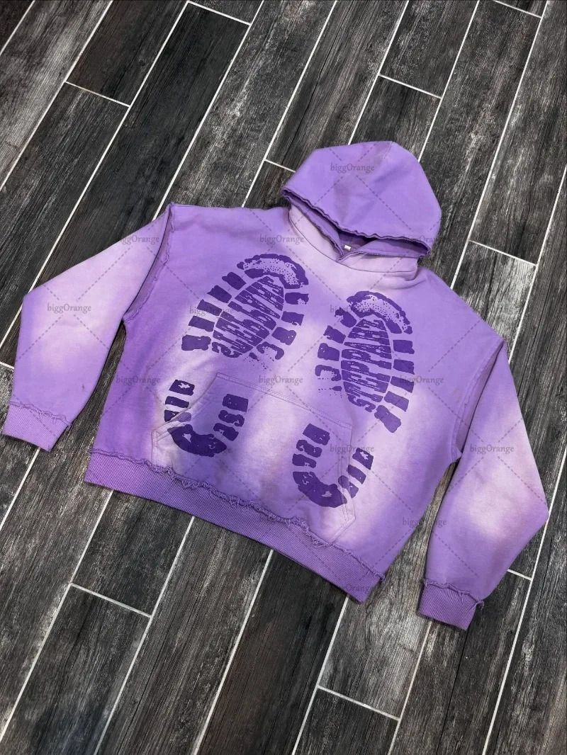European American Punk Purple Harajuku Street Oversized Hoodie Men Y2K Casual Fashion Hiphop Vintage Loose Sweatshirt Women 251010