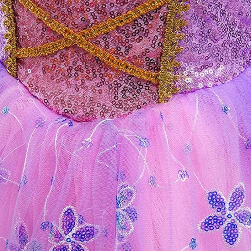 Disney Princess Rapunzel for Girls Costume Movie Tangled Kids Cosplay Carnival Party Vestido Birthday Christmas Dress 310Yrs H251013