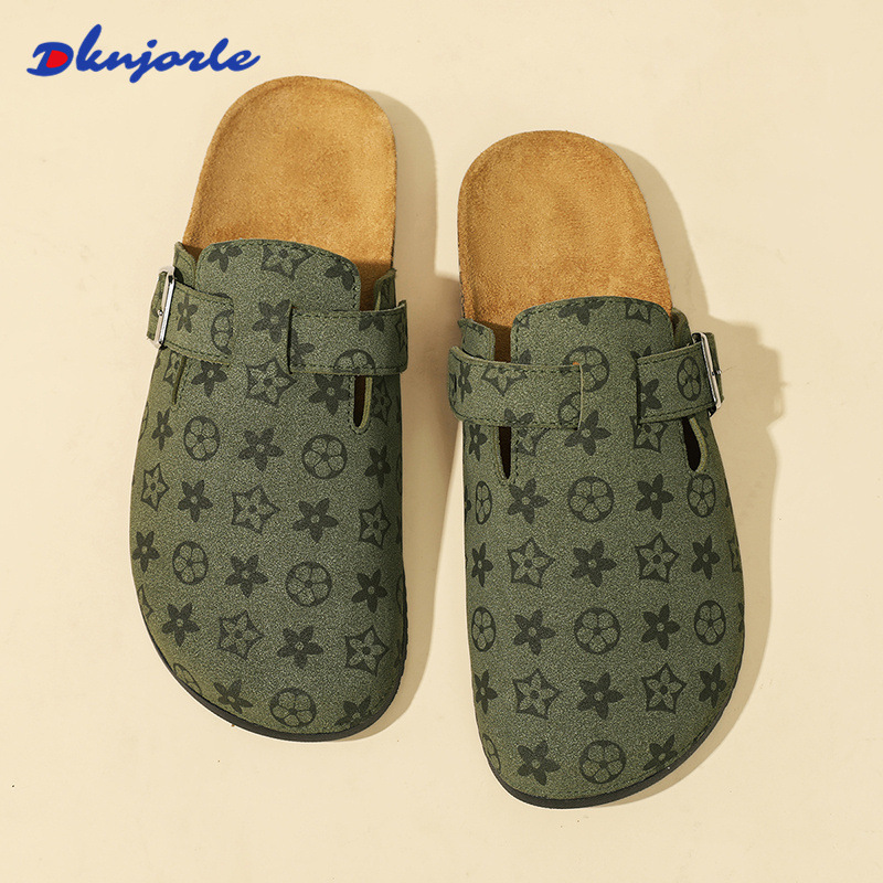 Designer Slippers for men and women: Summer half-slipper for outerwear, fashionable, comfortable and versatile. One-step flip-top casual cool slippers