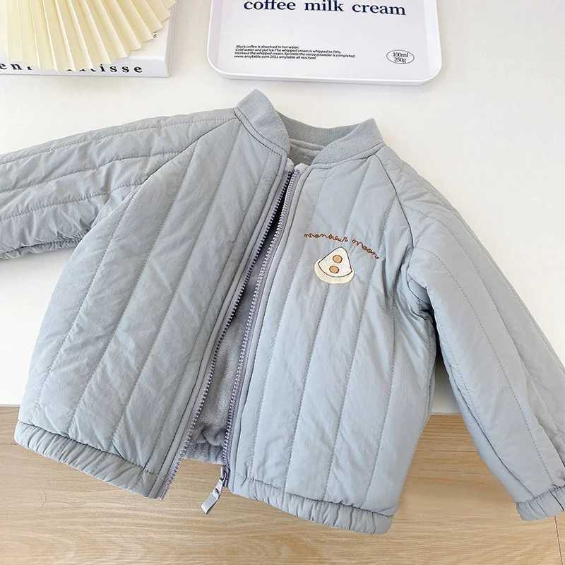 Fashion Childrens Jackets Autumn Spring Embroidery Fleece Coats for Kids 17Years Toddler Boy Girl Outerwear C251013