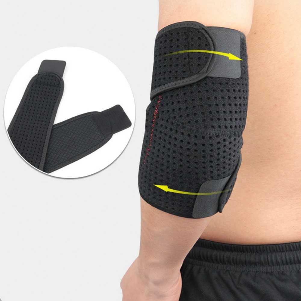 1PCS Sports Elbow Bandage Breathable Elbow Pads Basketball Volleyball Gym Adjustable Sports Safety Arm Sleeve Pads C251013
