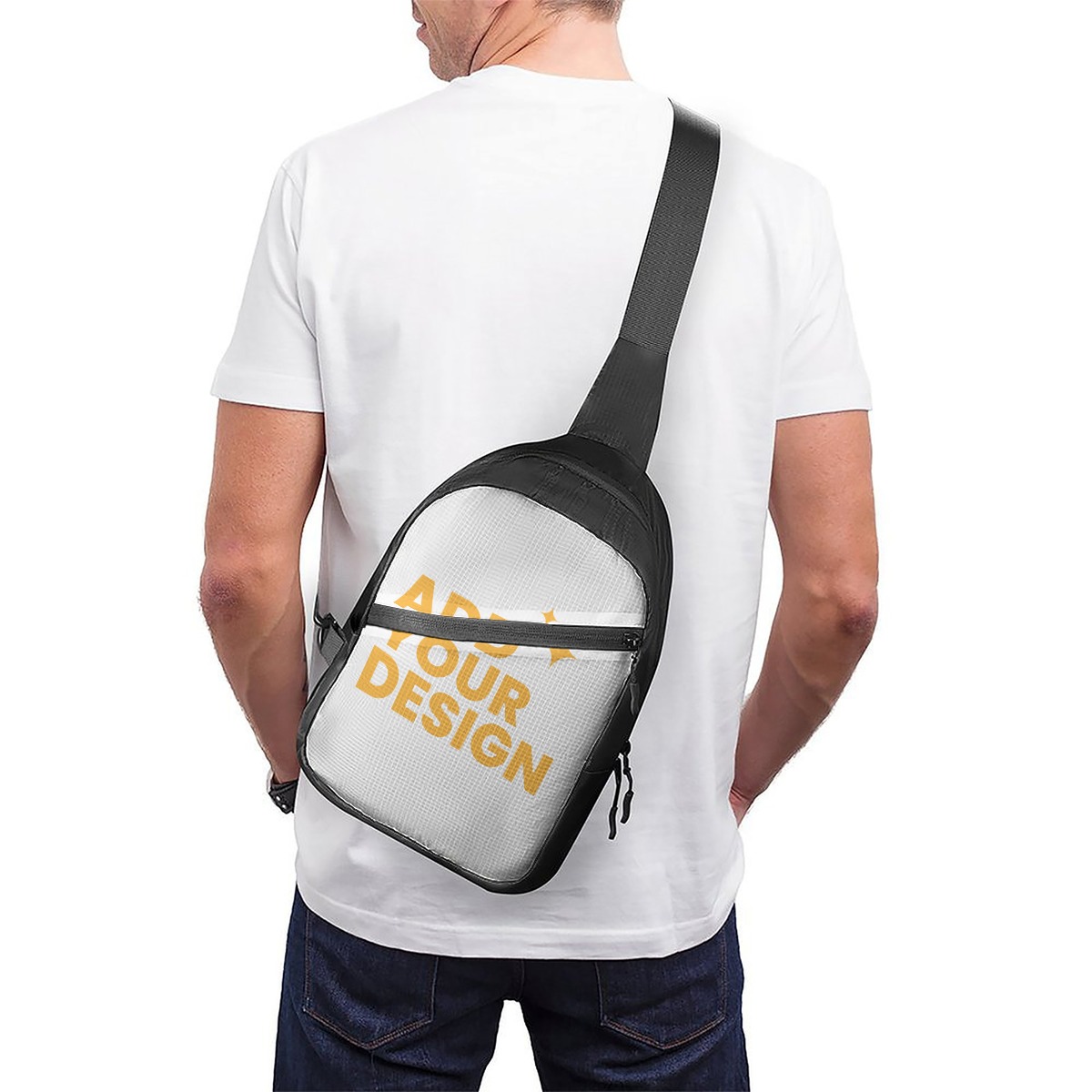 DHgatepod Foldable Chest Bag | Lightweight Crossbody Sling Pack | Hands-Free Waist Fanny Pack for Travel & Outdoor