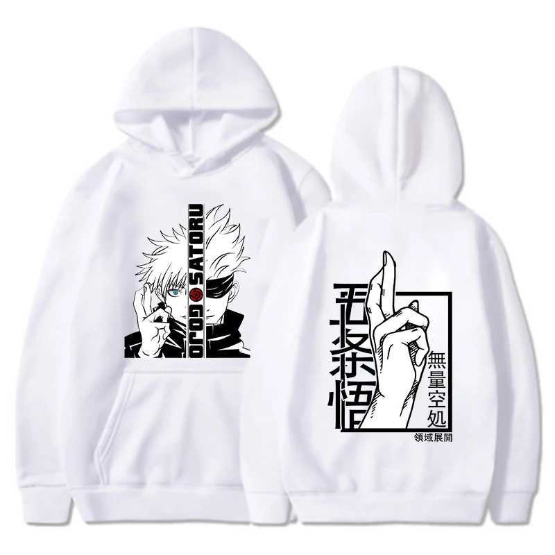 new Anime sweatshirt Cool Gojo Satoru Graphic Printing hoodies Mens womens Fashion Casual long sleeve Personalized pullover J251013