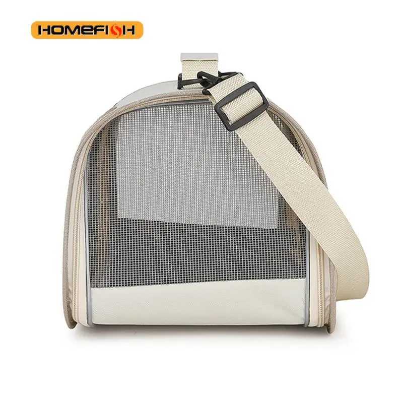 Portable Pet Carrier Bag for Small Dogs Cats Outdoor Foldable Cat Bag Breathable Cat Shoulder Bag Kitten Carrying Bag C251013