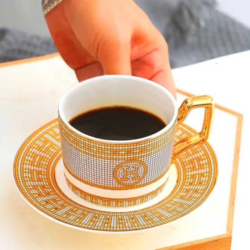 ar and elegant bone coffee cup set European style coffee cup Aima H standard flower tea afternoon tea H251013