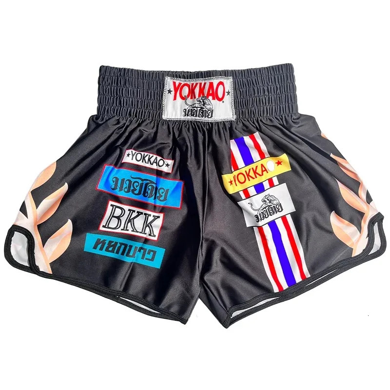 Boxing Muay Thai Shorts 3D Printed High Elastic Speed Dry Breathable Sanda Shorts Free Combat Pants MMA Boxing Trunks 251013