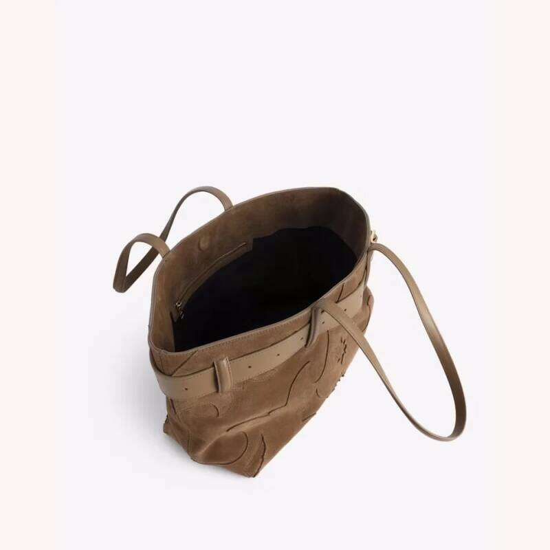Suede Shopper Women, Fashion Top Handle Tote Bag Ladies, Women's Shoulder Handbags Design for Everyday Style