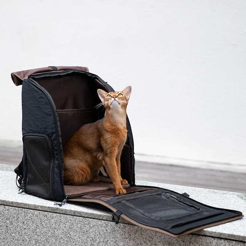 Space Capsule Pet Double Shoulder Bag Cat Dog Bag Pet Outdoor Portable Cat Carrier Bag Large Capacity Backpack for Cats C251013