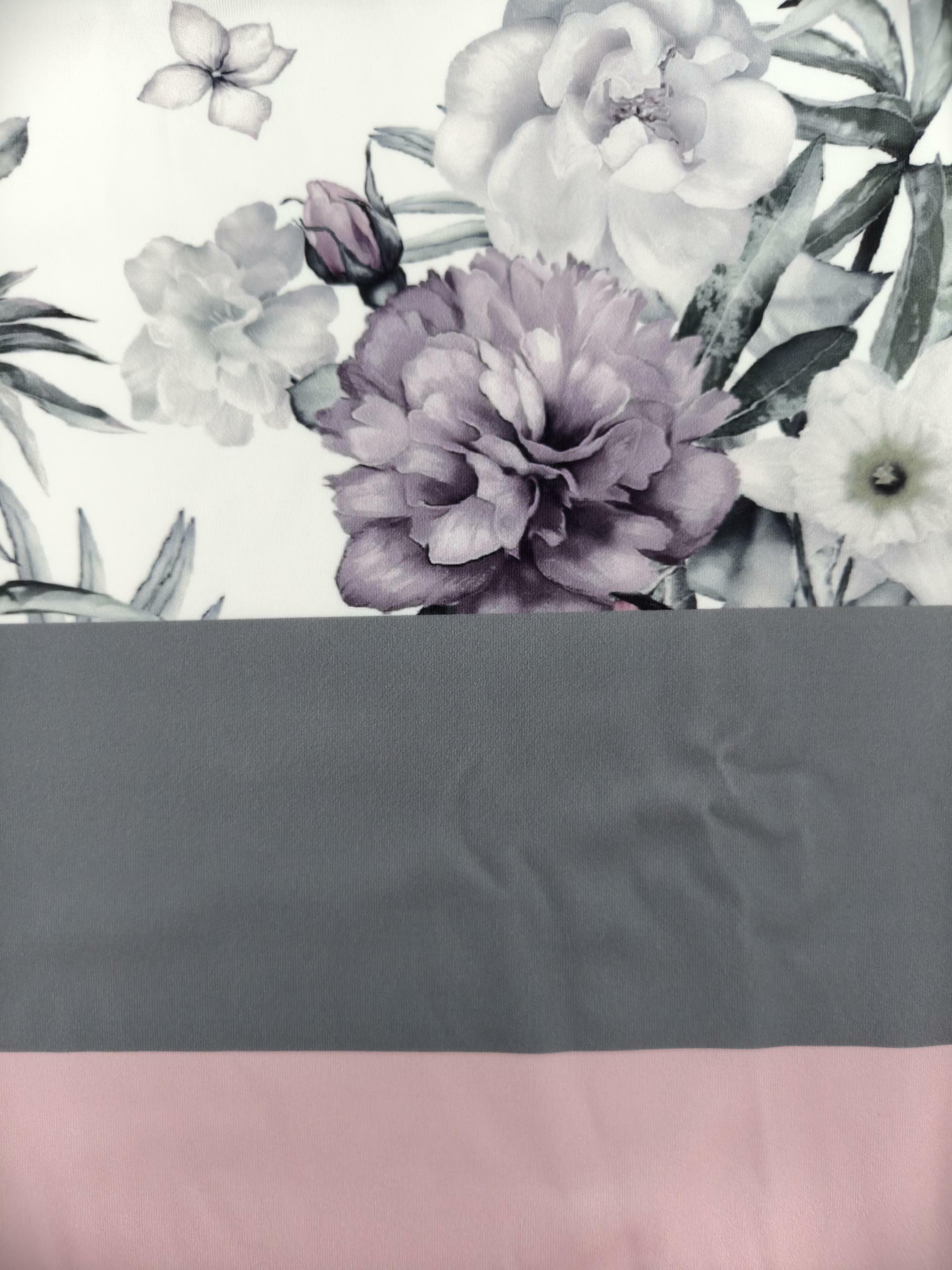 Women's Autumn Winter Floral Printed Sweatshirt Dress - Mom - Style Elegant Office & Casual Pink Dress-CF43402