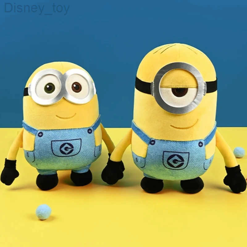 Disney Cute Minions Movie Characters Yellow Plush Toys Bob Stuart Soft Dolls Toys Hobbies Christmas Birthday Gifts For Kids H251013