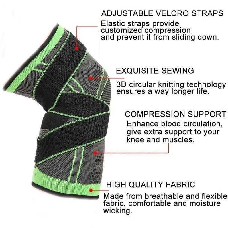 2 Pcs Knee Pads Braces Sports Support Kneepad Men Women for Arthritis Joints Protector Fitness Compression Sleeve C251013