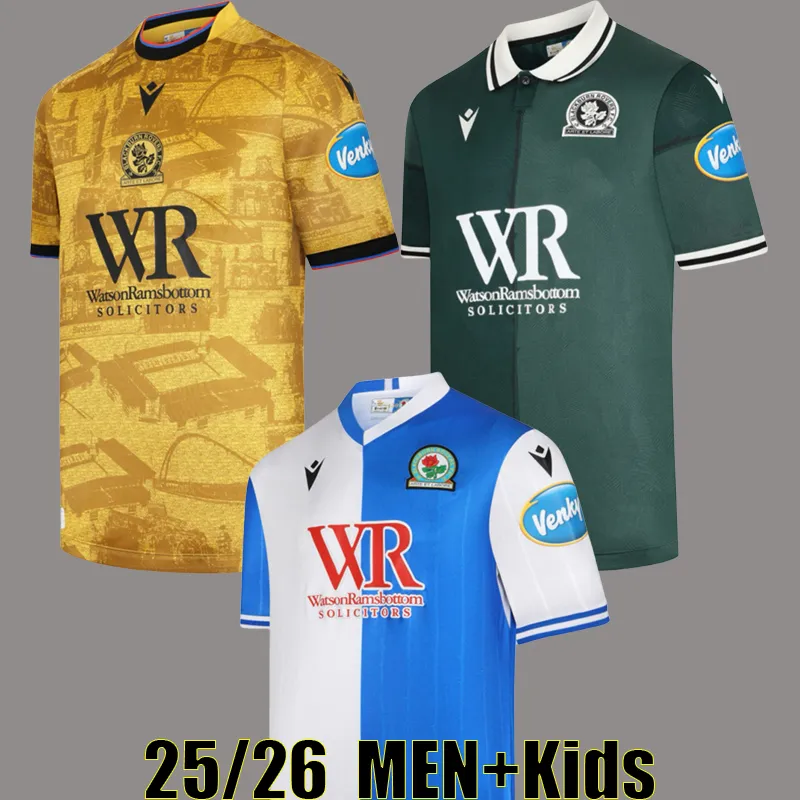 25 26 Blackburn 150th Anniversary Rover s soccer jerseys 2025 2026 TRONSTAD CANTWELL TRAVIS OHASHI GUEYE home away third football shirt