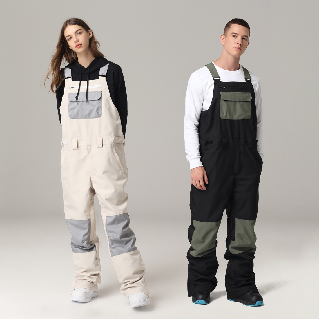 Snow Pants Women Ski Jumpsuit Men Women Ski Bib Pants Overalls Winter Outdoor Sports Windproof Waterproof Skiing Snowboard Pants 250902