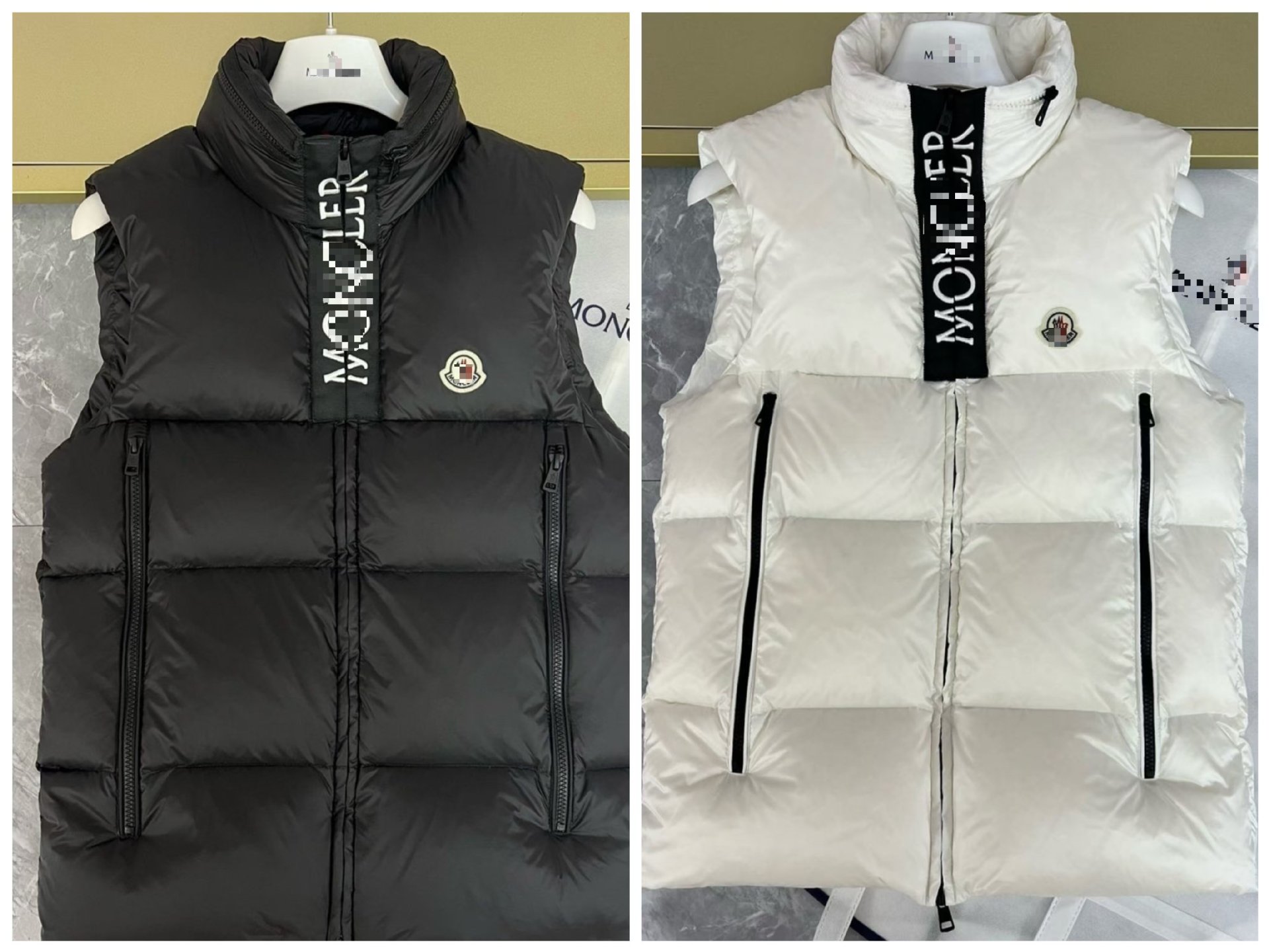 Designer vest men's and women's correct version 1:1 badge lens pure cotton ins men Vest forZipper decoration stand collar casual fashion warm jacket