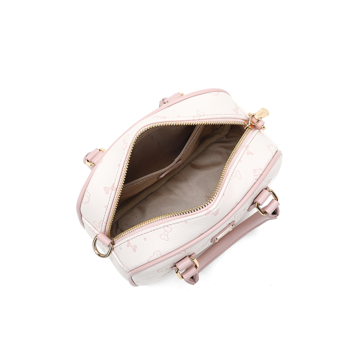 Cow & Kitty designer bag free shipping 2025 Cute Printed Texture Bowling Bag French Versatile Casual Fashion Cross body Bag for woman