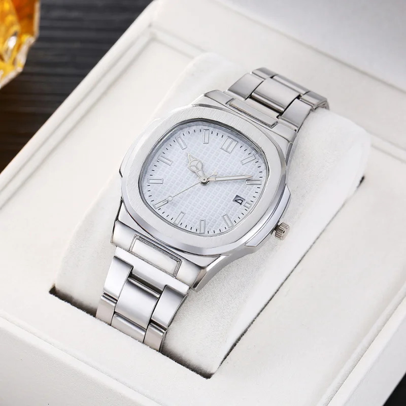 Men Fashion Wristwatches Business ial Stainless Steel Strap Quartz Watch with Calendar for Mens ClockWithout Box 251008