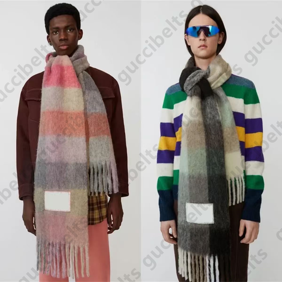 Designer Scarf Brand Cashmere Winter Scarf Scarves Blanket Women Type Colour Chequered Tassel Imitated Size 210*38cm AAAAA