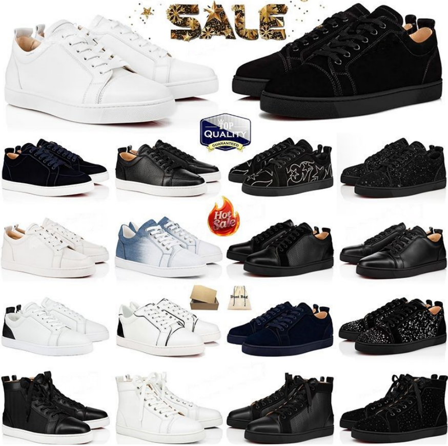 With box casual dress shoes for men women designer high top sneakers triple black white leather rivets platform shoe mens womens outdoor sports trainers