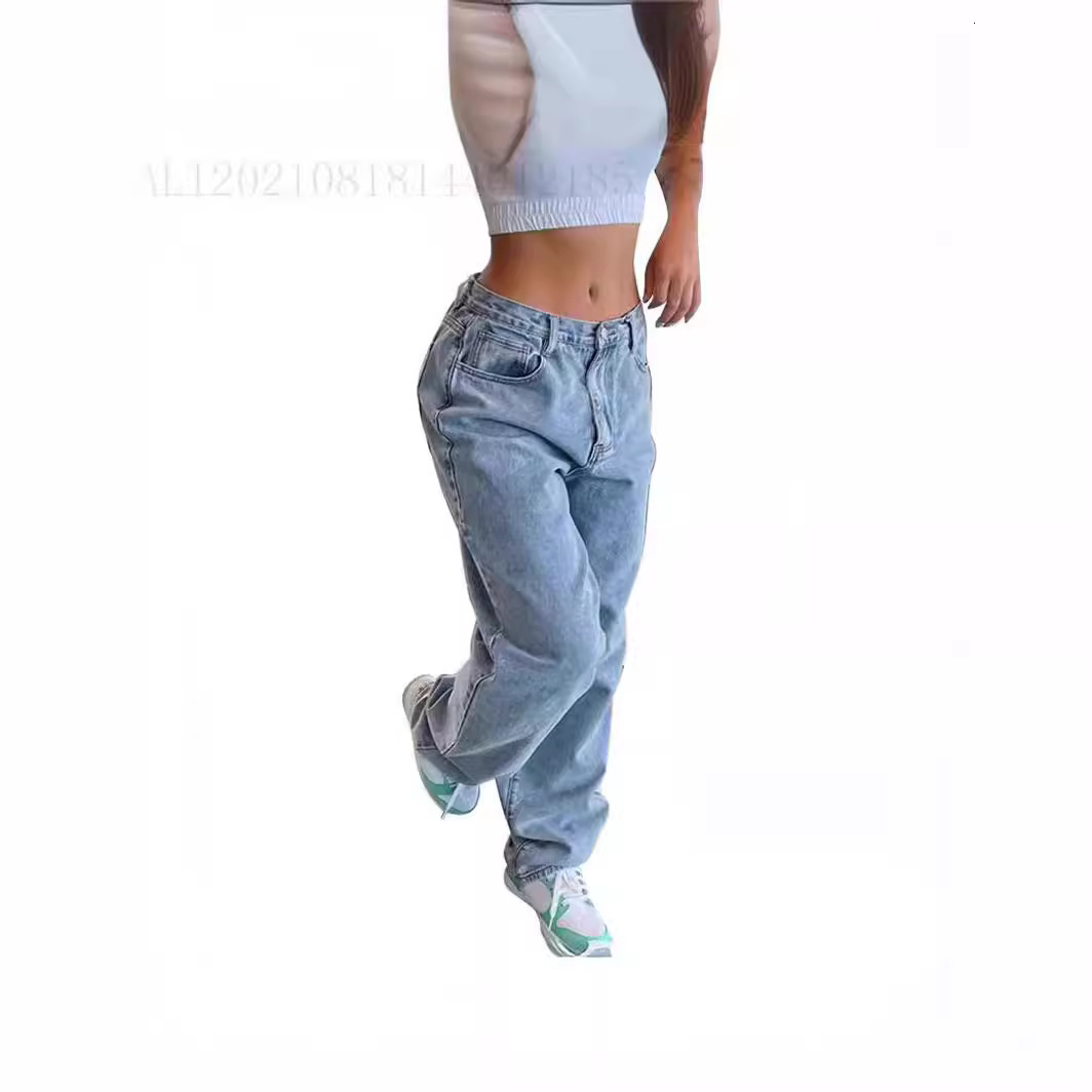 Casual loose denim pants for women 230330