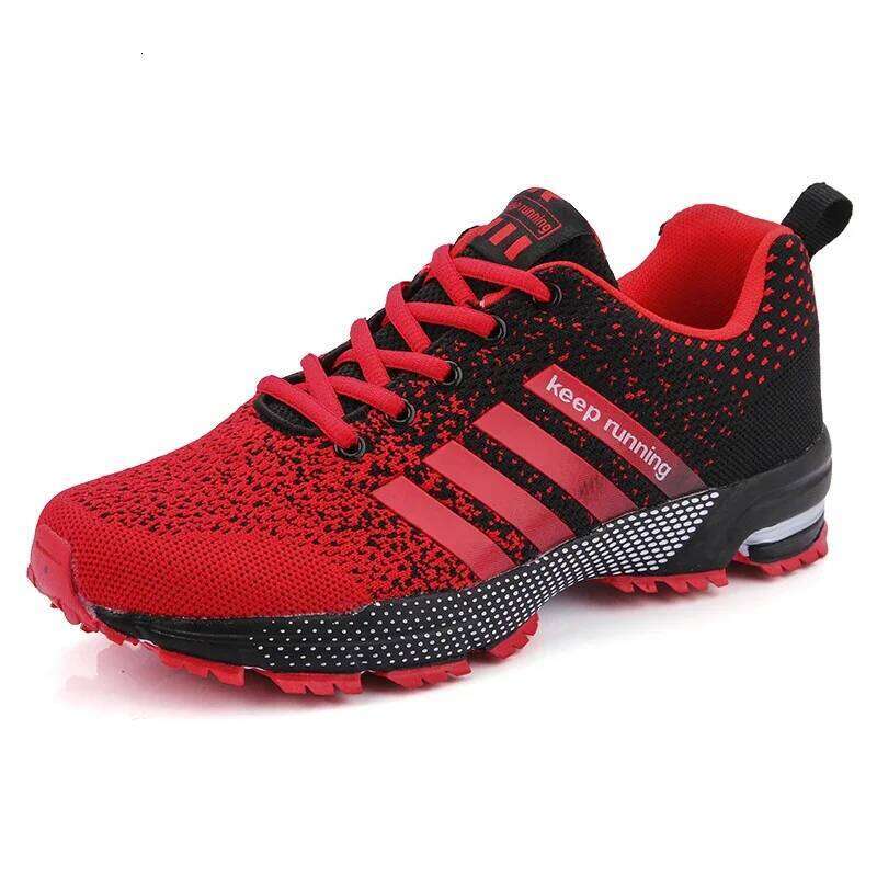 2025 New men's and women's flying mesh surface spring summer breathable casual sports shoes flat vulcanized couple running big size48