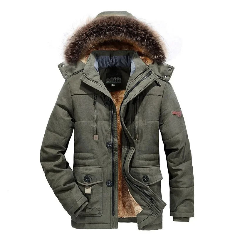 Men Down Jacket Male White Duck Down Jacket Hooded Outdoor Thick Warm Padded Snow Coat Oversized Plus Size Degree Winter Parkas 251011