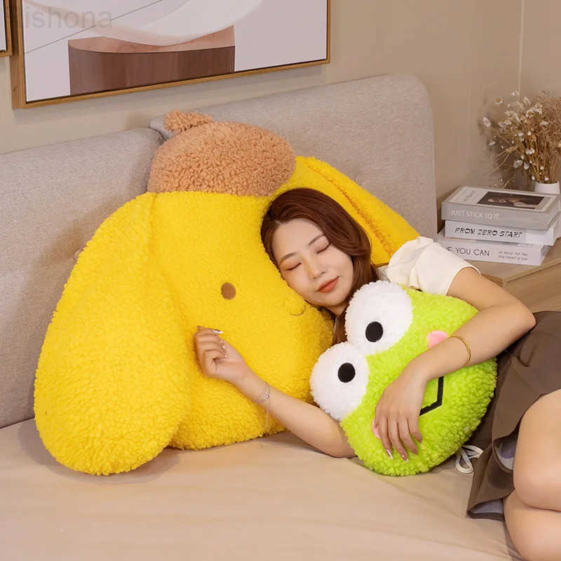 Sanrio My Melody Pom Purin Plush Toy Soft Stuffed Anime Badtz Maru Keroppi Back Cushion Sofa Decorative Pillow Christmas Gifts Girl H251125