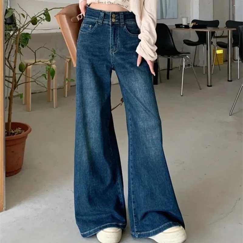 High Waist Jeans Wide Leg Loose Fit 2025 Fashion Denim Trousers Comfort Stretch Bootcut Pants for Women Casual Wear EverydayT251013
