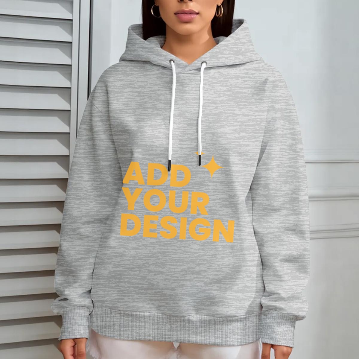 DHgatepod Women's Oversized Wool Hoodie | DTF Print Allover Design | Soft Polyester Fleece | Comfortable Casual Wear for Daily Use