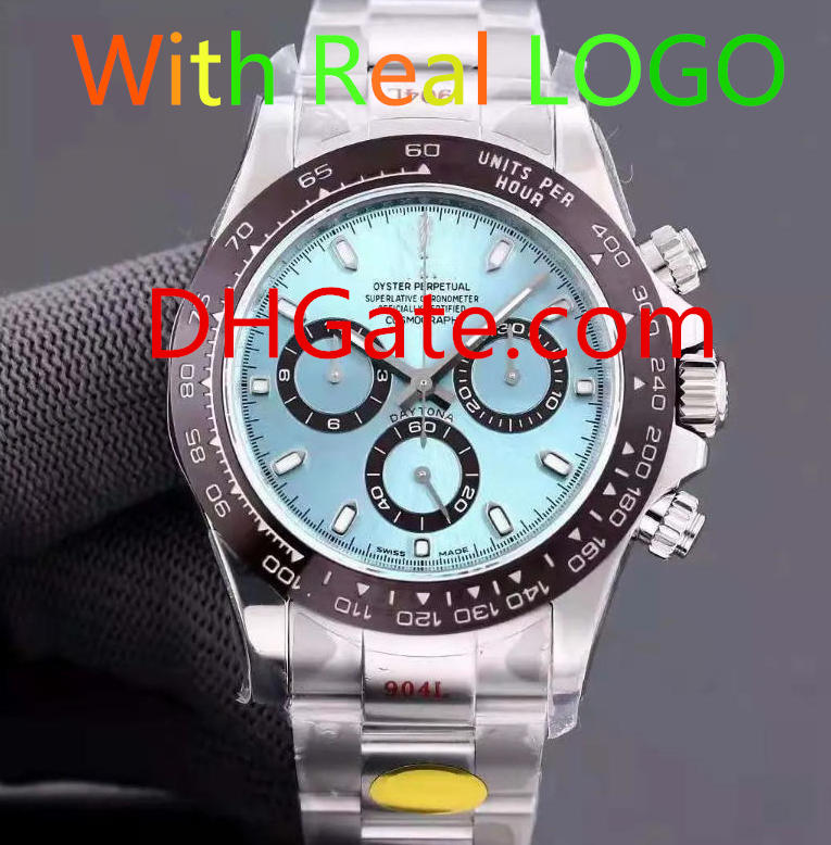 High end Rol designer watch Men Chronograph watches Gentle business watches Stainless Steel belt Elegant All match quartz Wristwatches