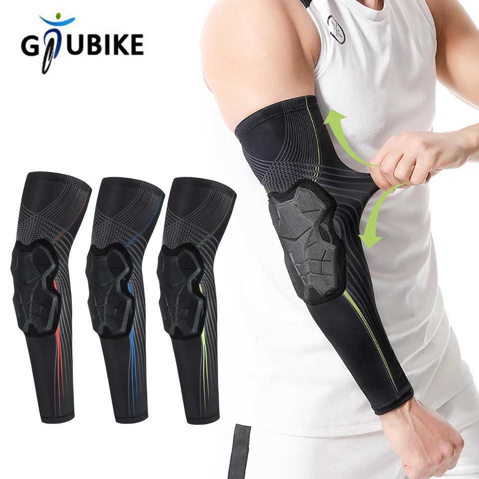 GTUBIKE 1PCS Anticollision Arm Sleeve Protective Compression with Elbow Honeycomb Pad for Youth Adult Sport Basketball C251013