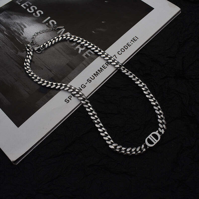 Necklace Designer Luxury jewelry for Women men Double D Titanium Steel hip-hop Atmospheric Fashion Unique Festival Vacation gift