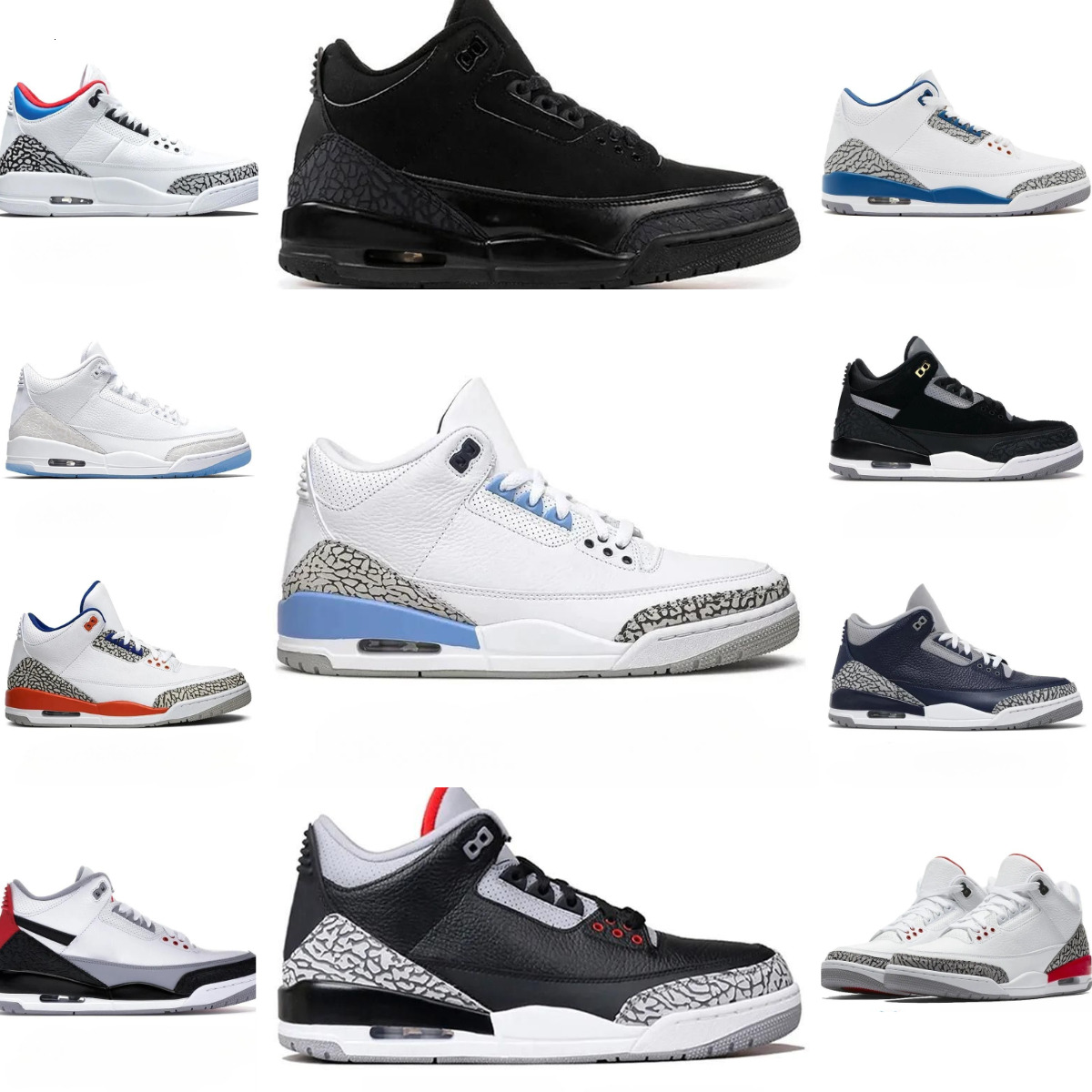 Jump Mans 3 J3 Basketball Shoes Trainers Women 3s Black Cat UNC White Cement Hall Of Fame Fire Red Dark Iirs Outdoor Sports Lucky Pine Green Cardinal Designer Sneakers
