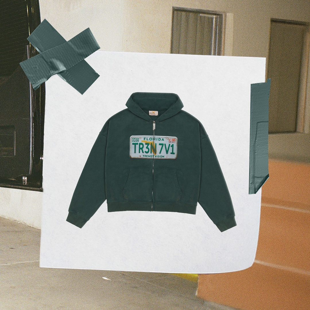 Men's Designer Hoodies FLORIDA TR3N7V1 TRENDY VISION Print Pullovers Hoodie Y2K baggy casual Hooded graphic printed retro unisex Sweatshirts