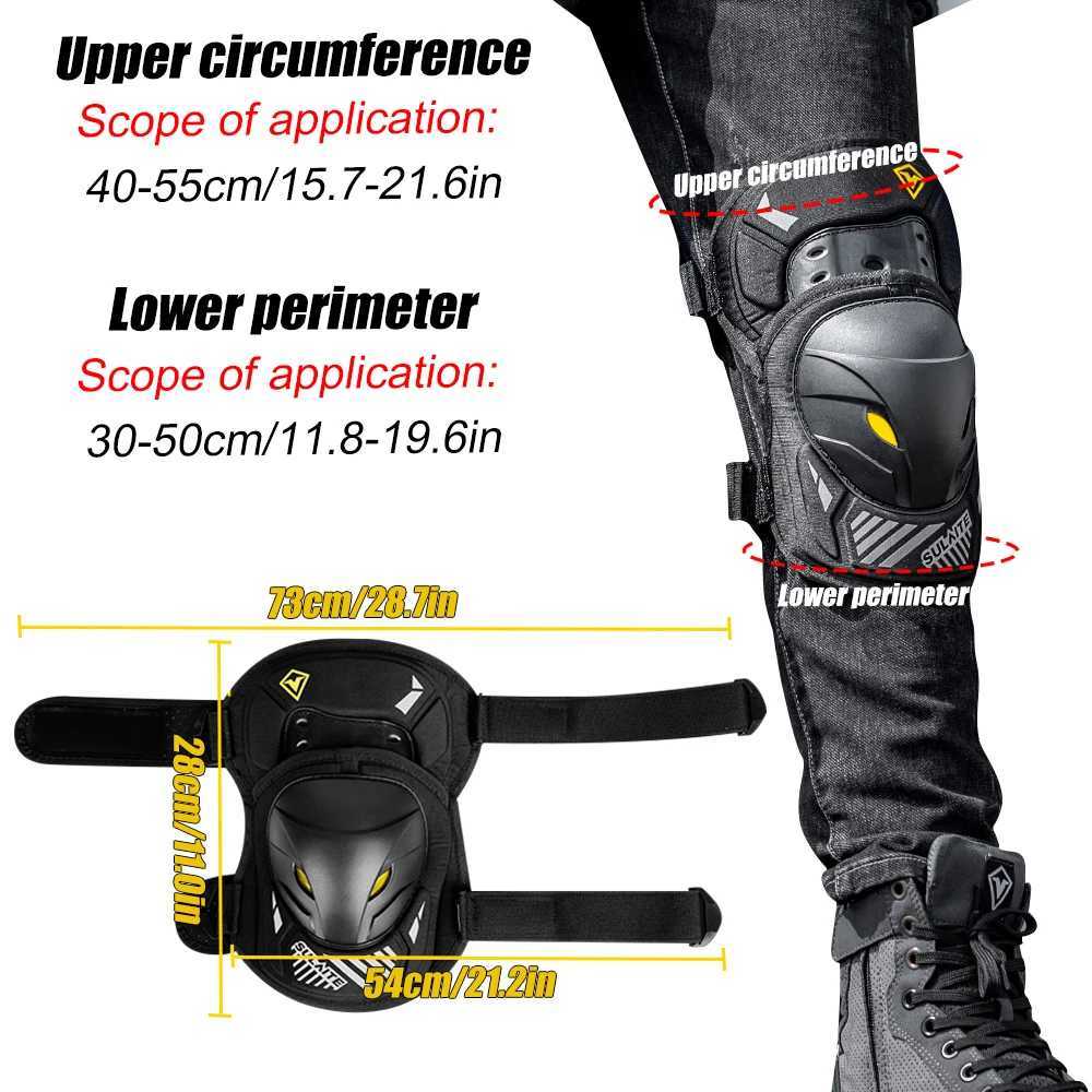 1Pair Motorcycle Knee Elbow Guards Adjustable Motocross Armor with PP Shell EVA Padding Dirt BikeEBike Protective Gear C251013