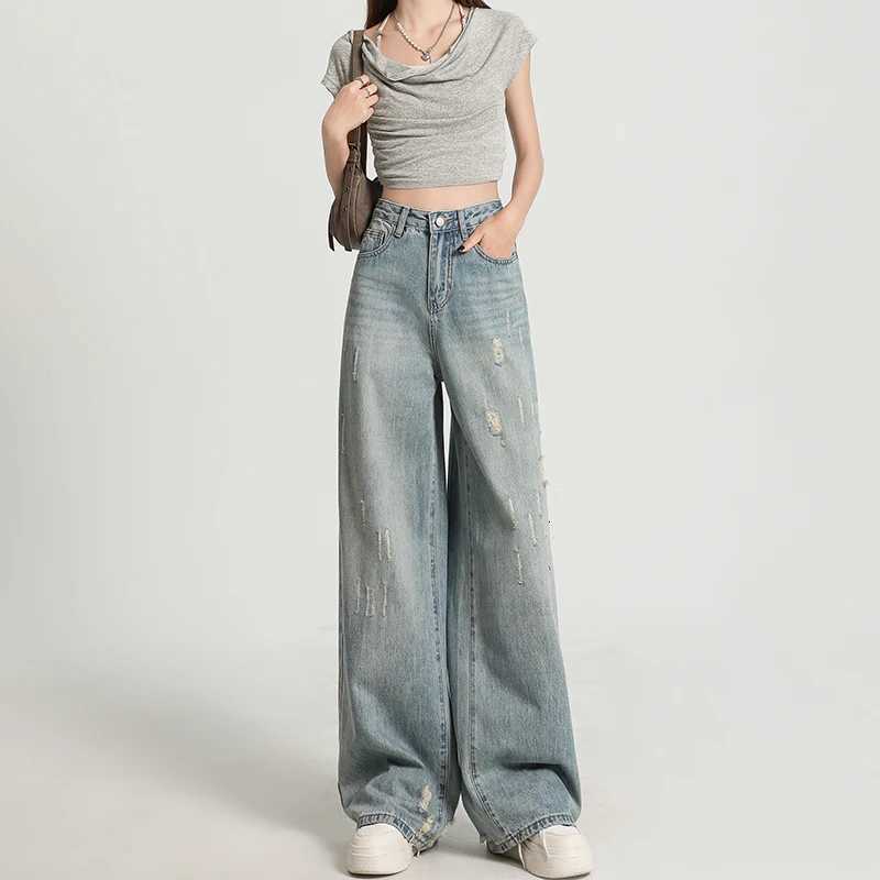 Skin Friendly Womens Straight Jeans Comfortable Leisure Baggy Denim Pants Low Rise Casual Streetwear Trendy Pocket BoyfriendT251013