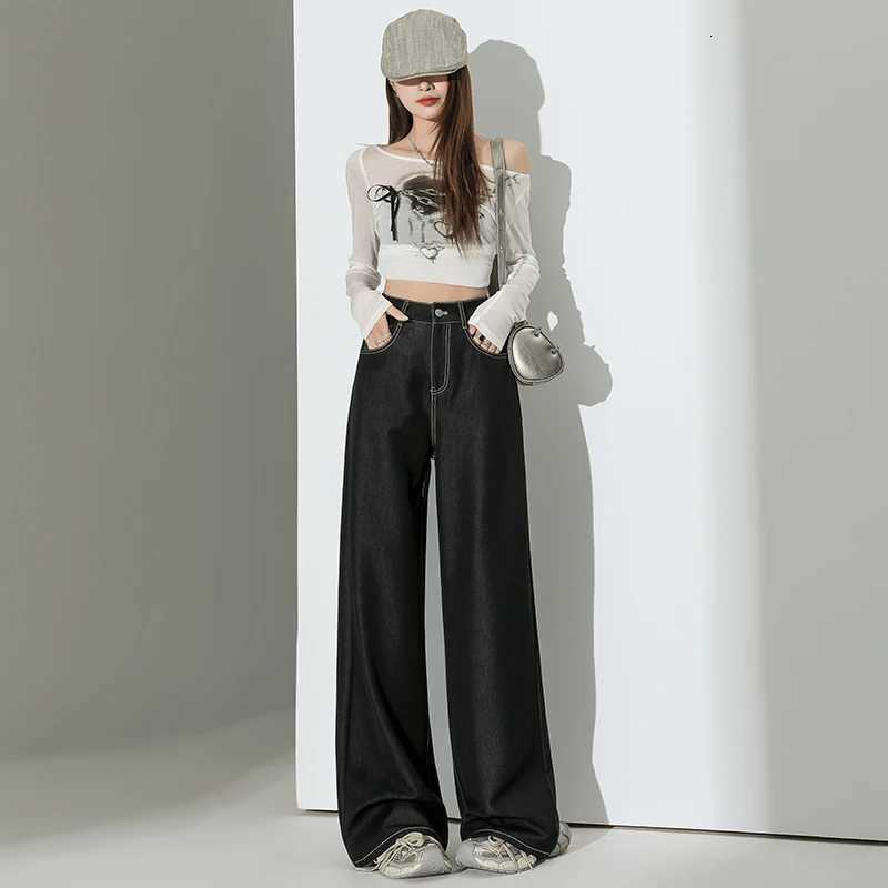 Casual High Waist Loose Straight Leg Jeans Women Fashion Comfort Stretchy Soft Denim Trousers Trendy y2k pantsT251013