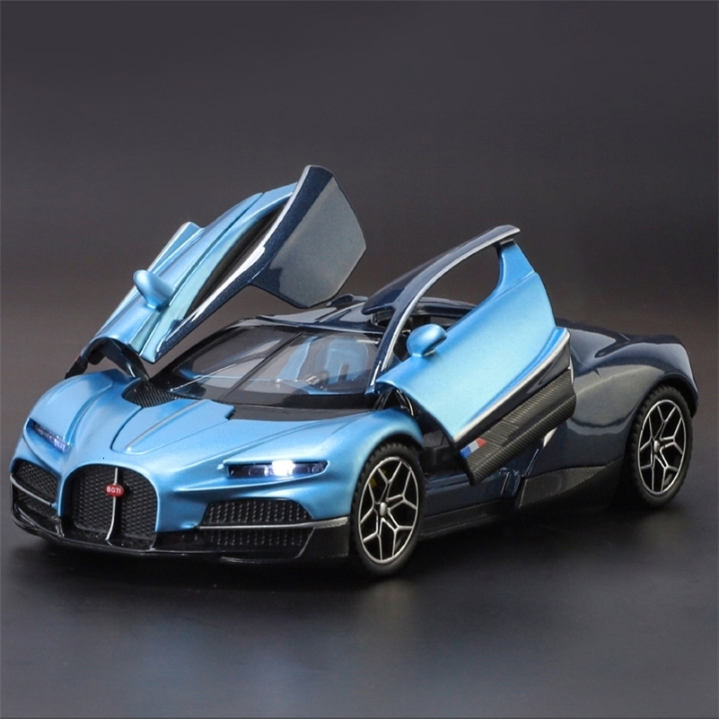 132 Bugatti V16 Supercar Alloy Metal Diecast Model Car Childrens Toys Mini GT Collection Hobbies Birthday Gifts Boy 251011