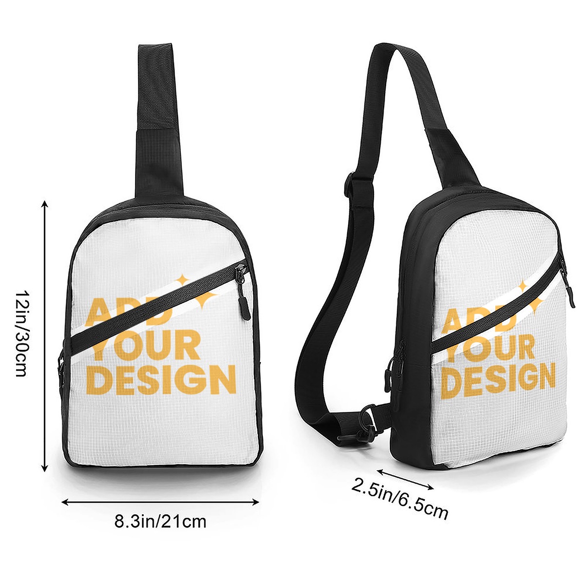 DHgatepod Foldable Chest Bag | Lightweight Crossbody Sling Pack | Hands-Free Waist Fanny Pack for Travel & Outdoor