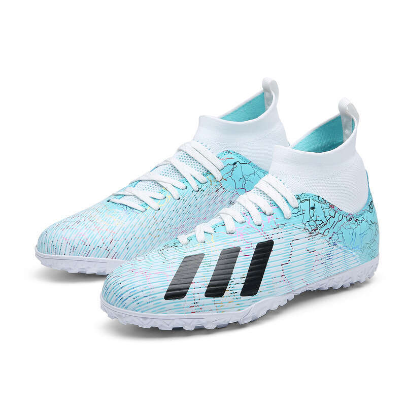 Overseas Men and Women Youth High-top Outdoor Sports Football Shoes Competition Training Breathable Non-slip