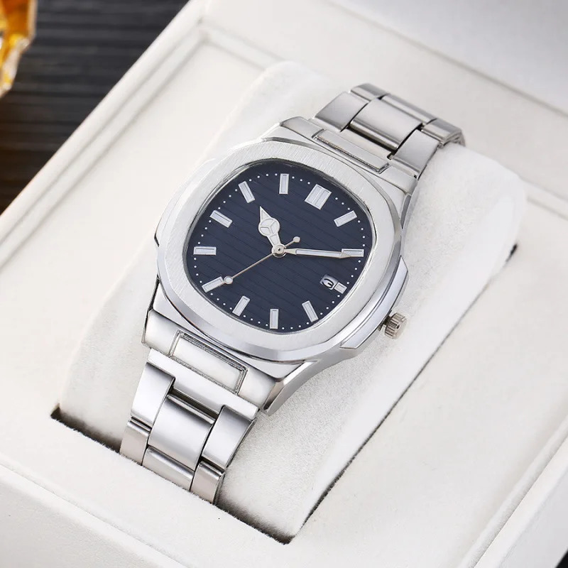 Men Fashion Wristwatches Business ial Stainless Steel Strap Quartz Watch with Calendar for Mens ClockWithout Box 251008