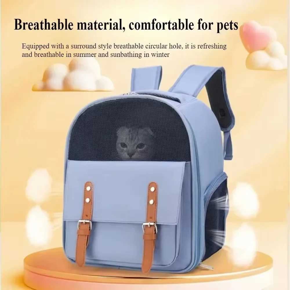 Pet Backpack Carrier Large Capacity Cats Backpacks Cat Boxes For Small Cats Dogs Simplicity Pets Backpack Adjustable Pets Bag C251013