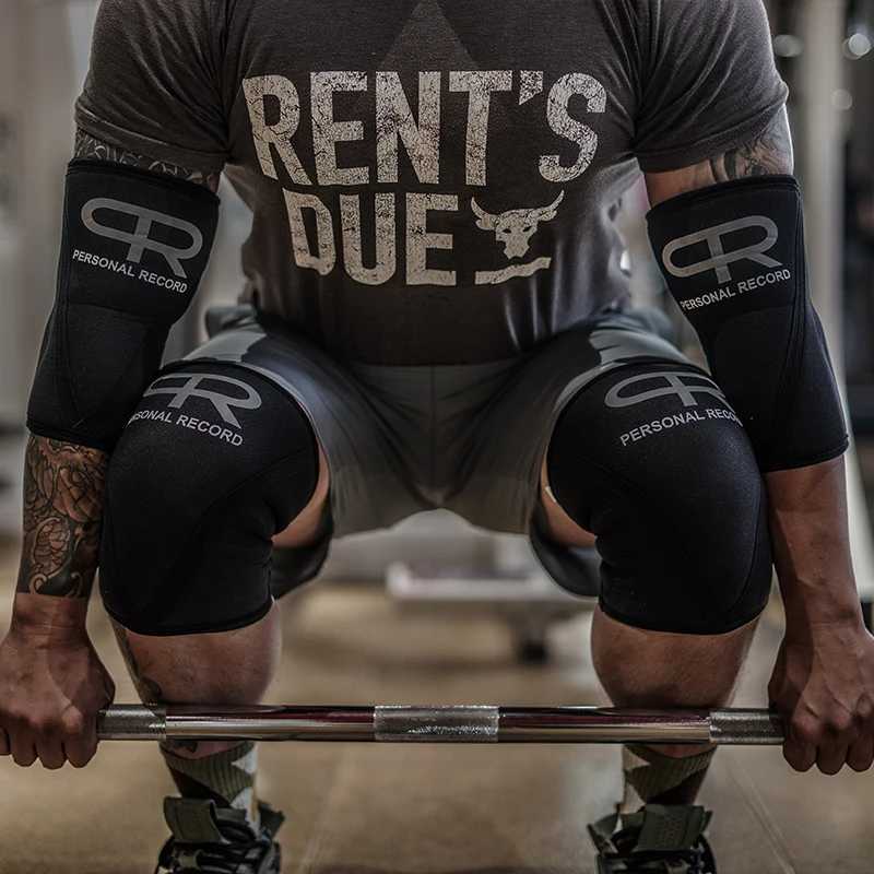 1 Pair Knee Pads or Elbow Pads Gym Fitness Crossfit Sport Support 7mm Neoprene Knee Sleeve or Elbow Sleeve for Workout C251013