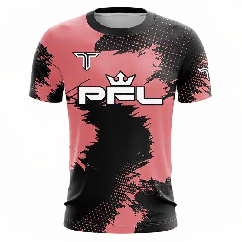 2024 New Adult Arrival Summer Sparring PFL Walk Out Raglan Short SLeeve supporter T-Shirt Oversized Boxing Z250527