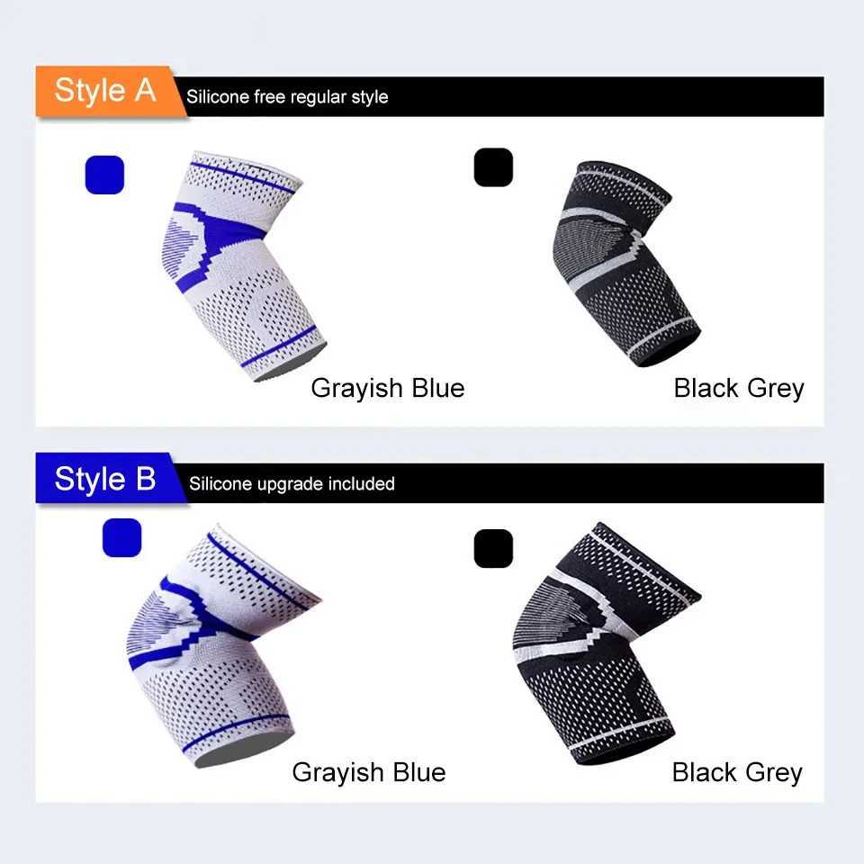 1Pcs Sports Elbow Brace for Weightlifting Compression Support Arm Sleeve Reduce Tennis Elbow and Golfers Elbow Pain Relief C251013