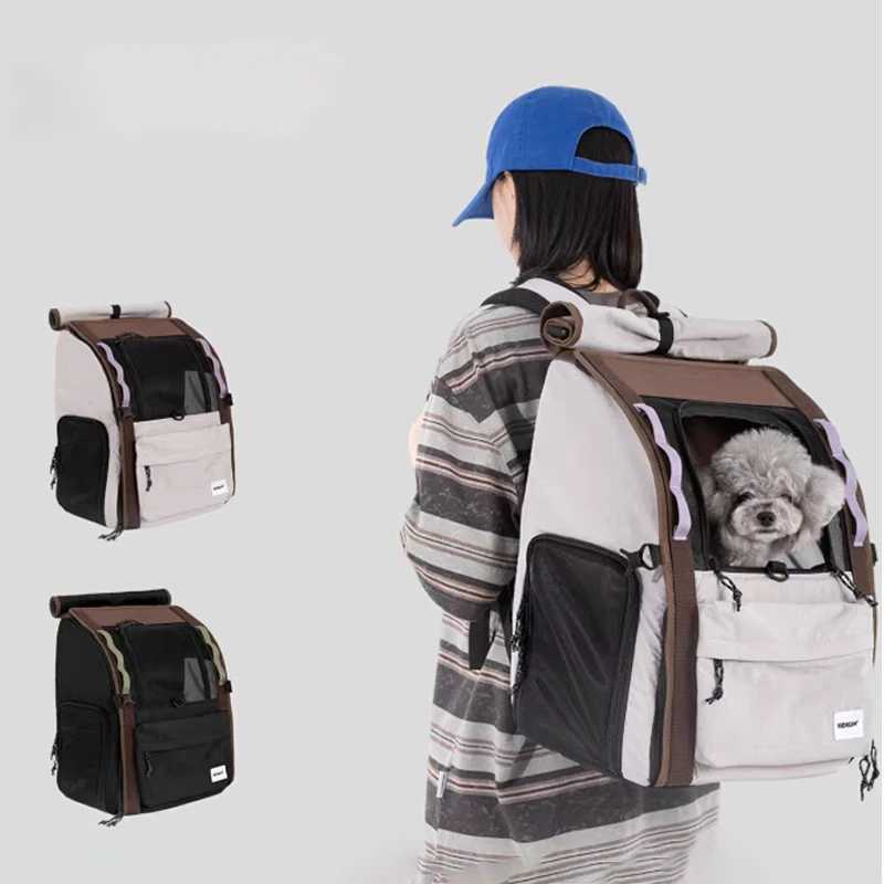 Space Capsule Pet Double Shoulder Bag Cat Dog Bag Pet Outdoor Portable Cat Carrier Bag Large Capacity Backpack for Cats C251013