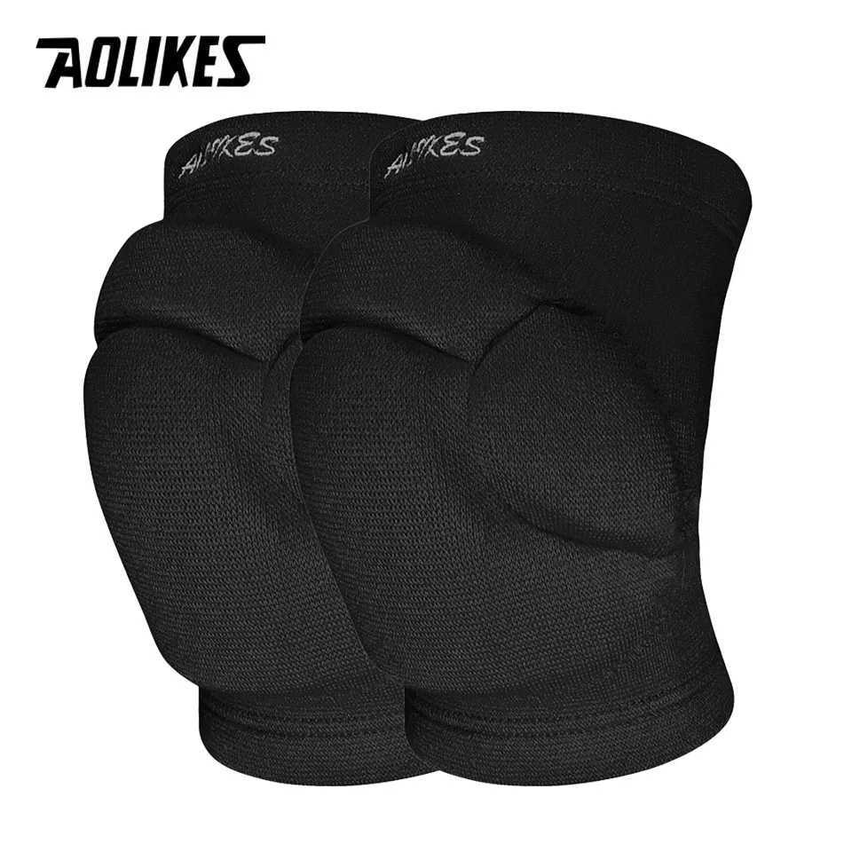 AOLIKES 1 Pair Sports Thickening Knee Pads Volleyball Extreme Sports Kneepad Brace Support Dancing Yoga Elastic Knee Protector C251013