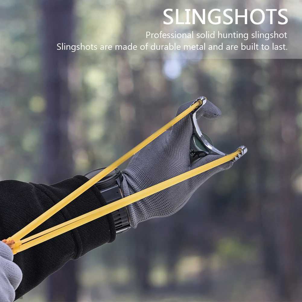 51PCS Camouflage Metal Powerful Slingshot Profional Rubber Elastic Band Catapult Tape Outdoor Shooting Hunting Accories Y251013