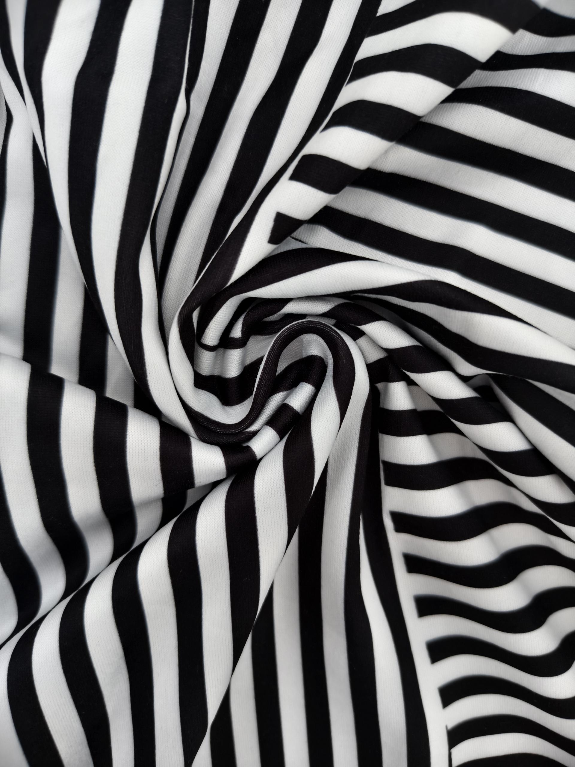 Women's Summer Fashion Striped Printed Straight - Leg Pants - Casual Outdoor & Vacation Black Pants-CF50840